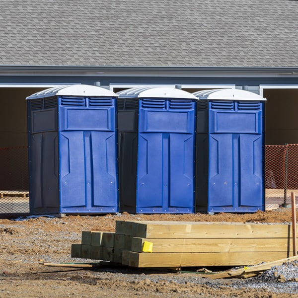 is there a specific order in which to place multiple portable toilets in Ridgway Illinois